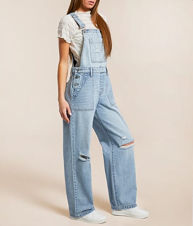 HIDDEN Dylan Denim Overalls - Women's Rompers & Jumpsuits in Light | Buckle