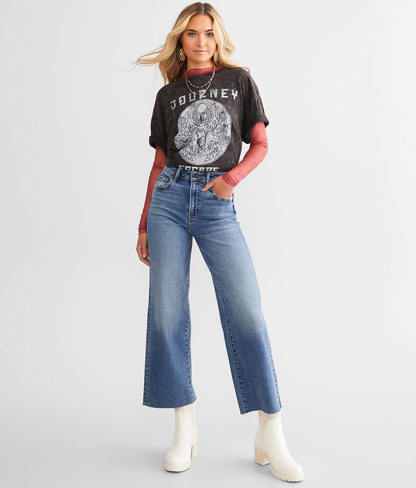 Buckle cropped sale jeans