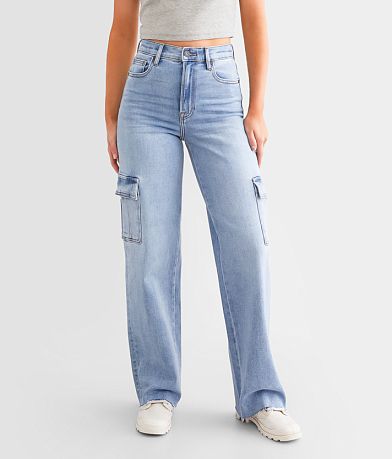 HIDDEN Logan Dad Cargo Stretch Jean front view