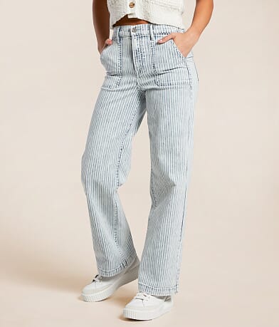 HIDDEN Striped Logan Dad Jean FULL_LEFT_SIDE