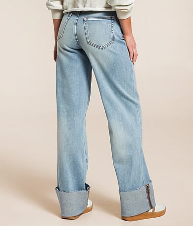 HIDDEN Logan Dad Cuffed Jean back view