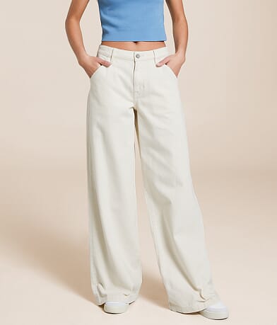 HIDDEN Nori Wide Leg Jean full left side view
