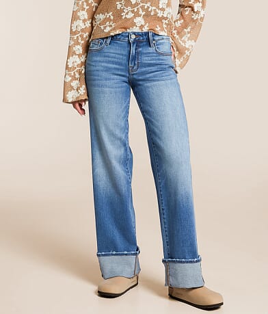 HIDDEN Blake Dad Stretch Cuffed Jean front view