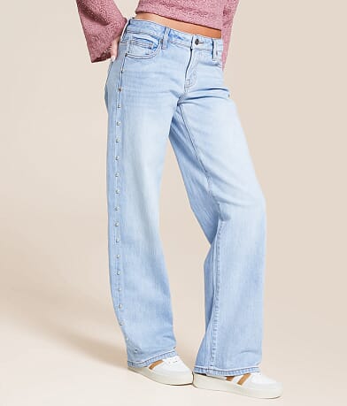 HIDDEN Blake Studded Dad Stretch Jean front view