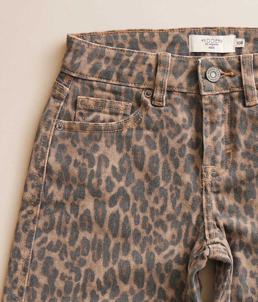 Girls - Mini Sloane Barrel Cheetah Stretch Jean