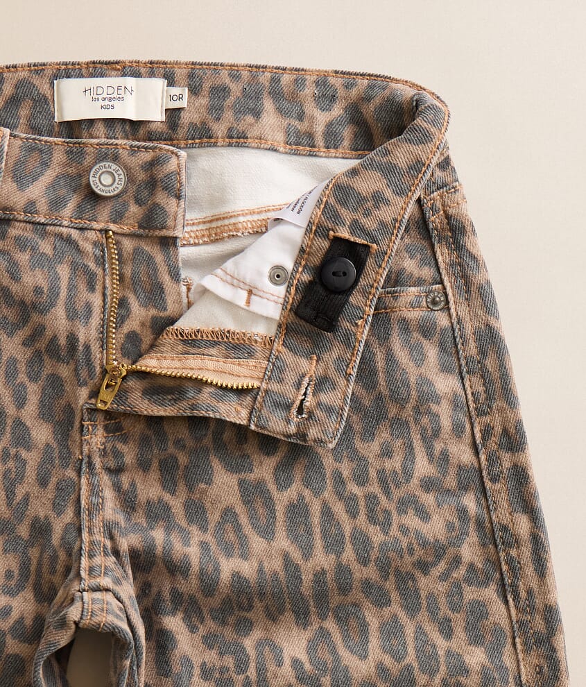 Girls - Mini Sloane Barrel Cheetah Stretch Jean