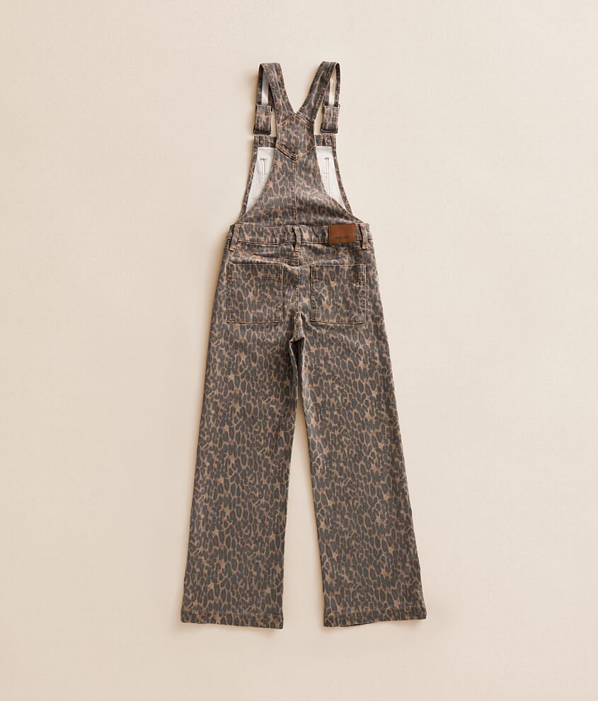 Girls - Mini Dylan Wide Leg Cheetah Overall