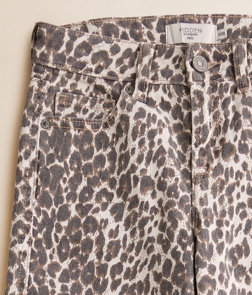 Girls - Mini Logan Leopard Dad Stretch Jean