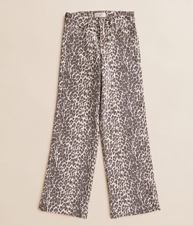 HIDDEN Girls - Mini Logan Leopard Dad Stretch Jean front view