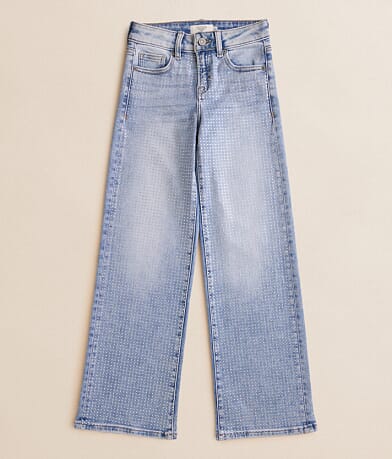 HIDDEN Girls - Mini Logan Rhinestone Dad Stretch Jean front view