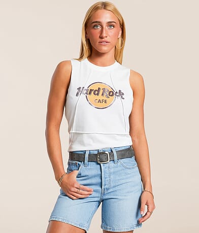 HighlightLA Hard Rock® Cafe Muscle Tank Top front view
