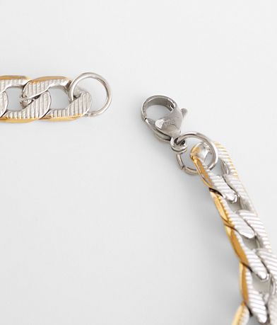 BKE Two Tone Chain Bracelet misc detail 1 view