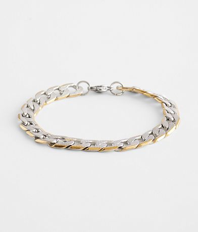 BKE Two Tone Chain Bracelet front view