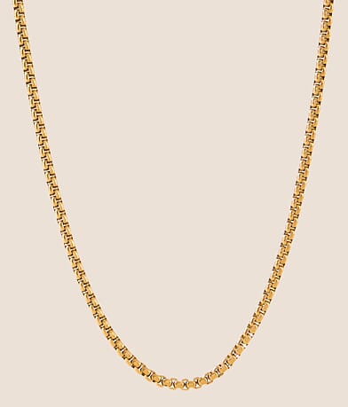BKE Round Box Chain 24" Necklace front view