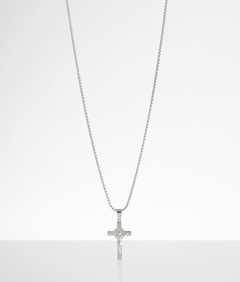 BKE Cross Pendant Necklace front view