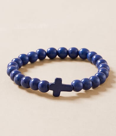 BKE Cross Beaded Bracelet front view