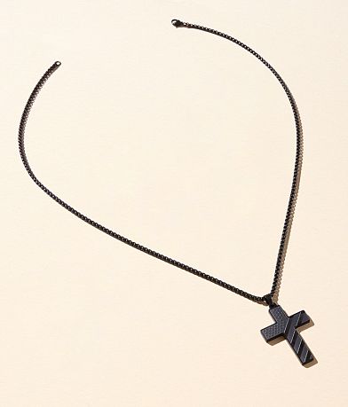 BKE American Flag Cross 24&quot; Necklace MISC_DETAIL_2