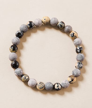 BKE Mixed Marble Bead Bracelet front view