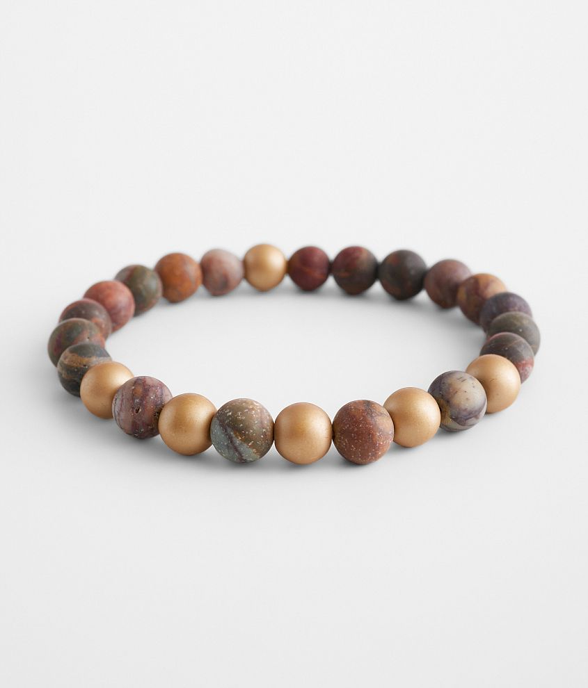 BKE Earth Tone Beaded Bracelet front view