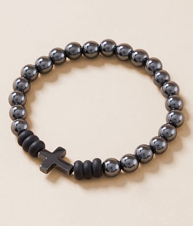 BKE Cross Beaded Bracelet front view