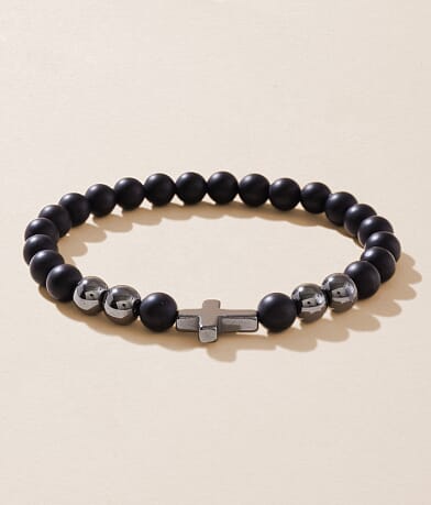 BKE Cross Beaded Bracelet front view