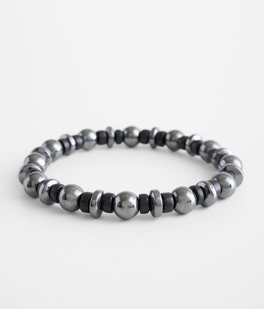 BKE Hematite Beaded Bracelet