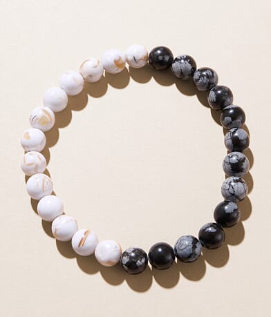 BKE Marble Beaded Bracelet front view