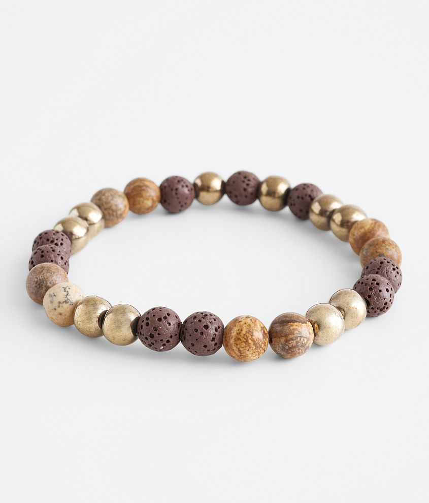 BKE Lava Bead Bracelet front view