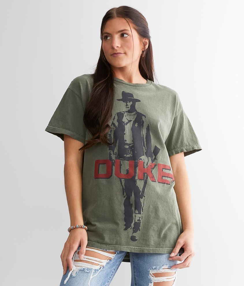 Goodie Two Sleeves John Wayne Duke T-Shirt front view