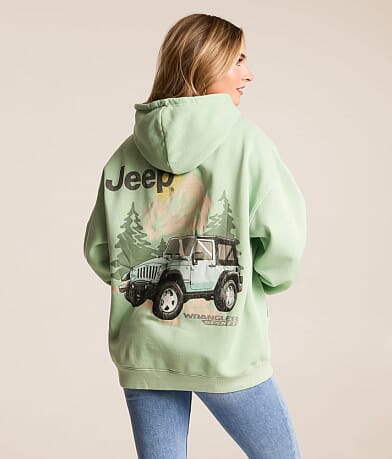 Goodie Two Sleeves JEEP Wrangler Hooded Sweatshirt front view