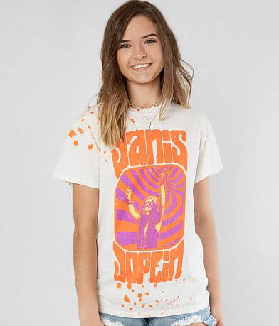 Goodie Two Sleeves Janis Joplin Vintage T-Shirt full right side view