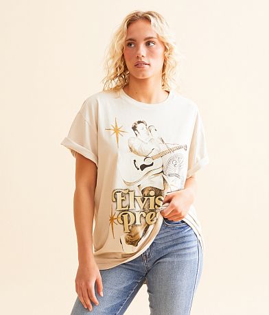 Goodie Two Sleeves Elvis Presley Oversized Band T-Shirt front view