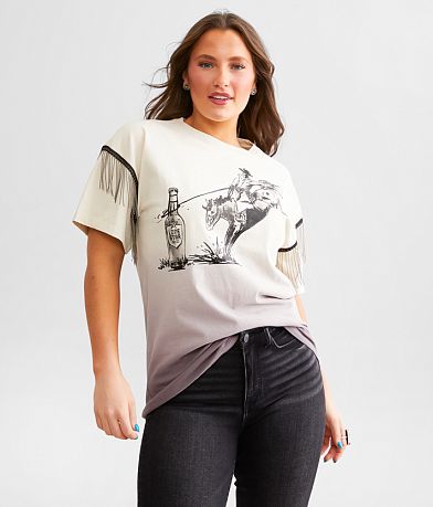 Goodie Two Sleeves Lone Star Cowboy Oversized T-Shirt front view