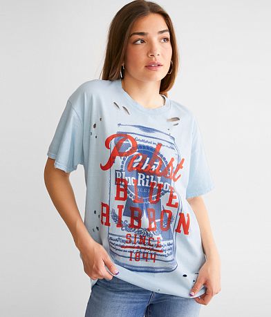 Goodie Two Sleeves Pabst Blue Ribbon&#174; Beer T-Shirt full right side view