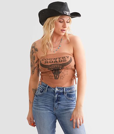 Goodie Two Sleeves John Denver Country Roads Tube Top FULL_RIGHT_SIDE