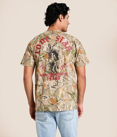 Goodie Two Sleeves Lone Star Camo T-Shirt front view