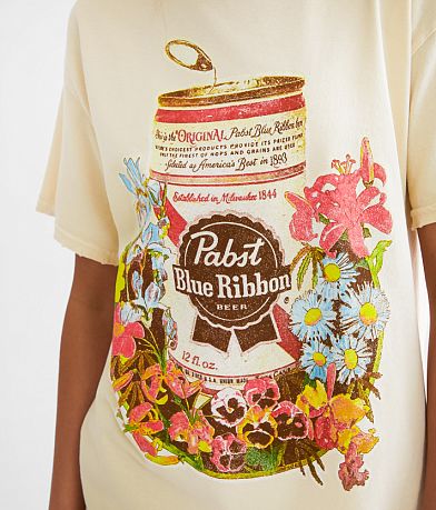 Goodie Two Sleeves Pabst Blue Ribbon&#174; Beer T-Shirt misc detail 1 view