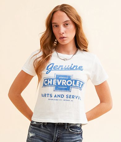 Goodie Two Sleeves Genuine Chevrolet Baby T-Shirt front view