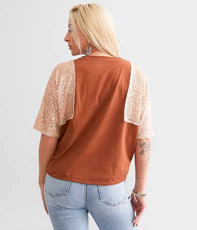 Goodie Two Sleeves Alan Jackson Nashville Cropped T-Shirt back view