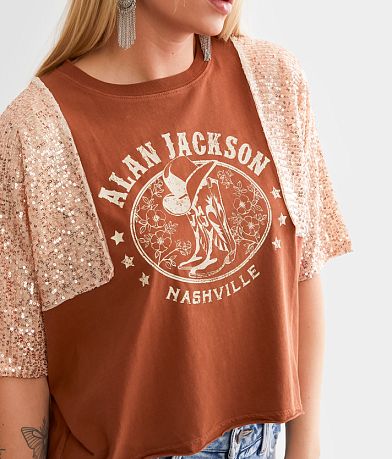 Goodie Two Sleeves Alan Jackson Nashville Cropped T-Shirt misc detail 1 view