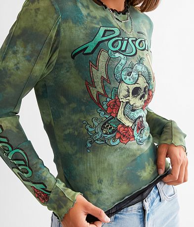 Goodie Two Sleeves Poison Mesh Band T-Shirt misc detail 1 view