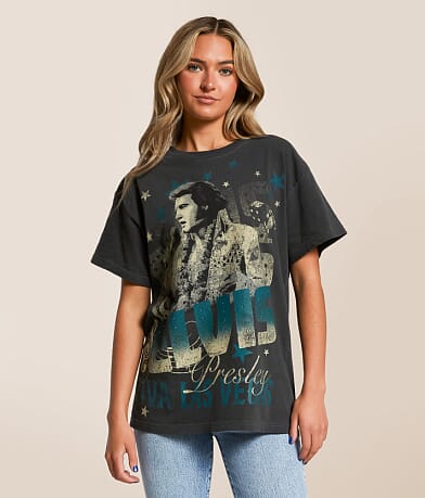Goodie Two Sleeves Elvis Viva Las Vegas T-Shirt front view