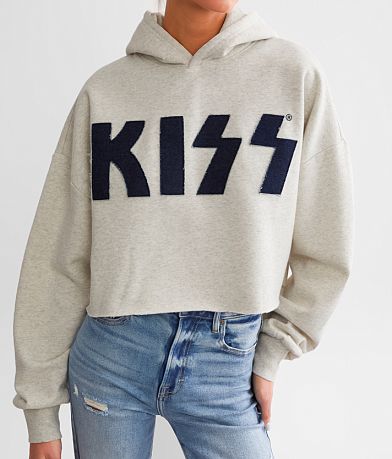 Goodie Two Sleeves KISS Cropped Band Hooded Sweatshirt MISC_DETAIL_1