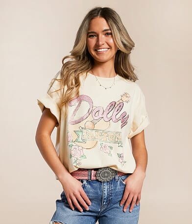 Goodie Two Sleeves Dolly Parton Band T-Shirt front view