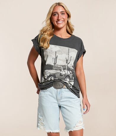 Goodie Two Sleeves Jeep® Off Road Oversized T-Shirt front view