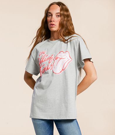 Goodie Two Sleeves The Rolling Stones Oversized Band T-Shirt front view