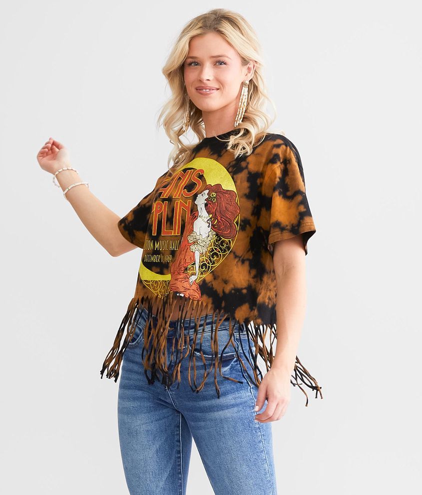 fringe t shirt sleeves