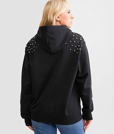 Goodie Two Sleeves Aerosmith Rivet Band Hooded Sweatshirt BACK
