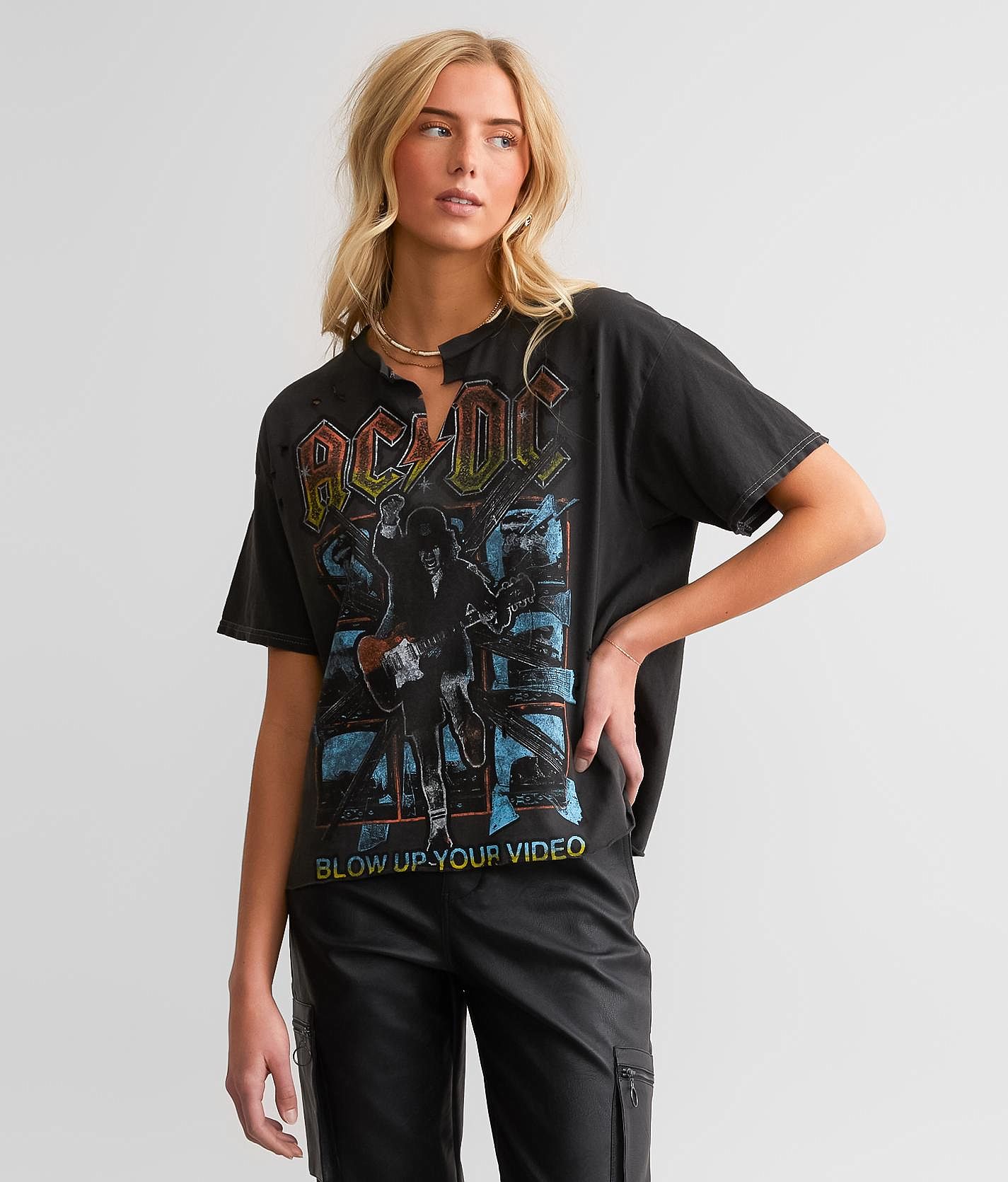 Goodie Two Sleeves AC/DC Blow Up Your Video Band T-Shirt