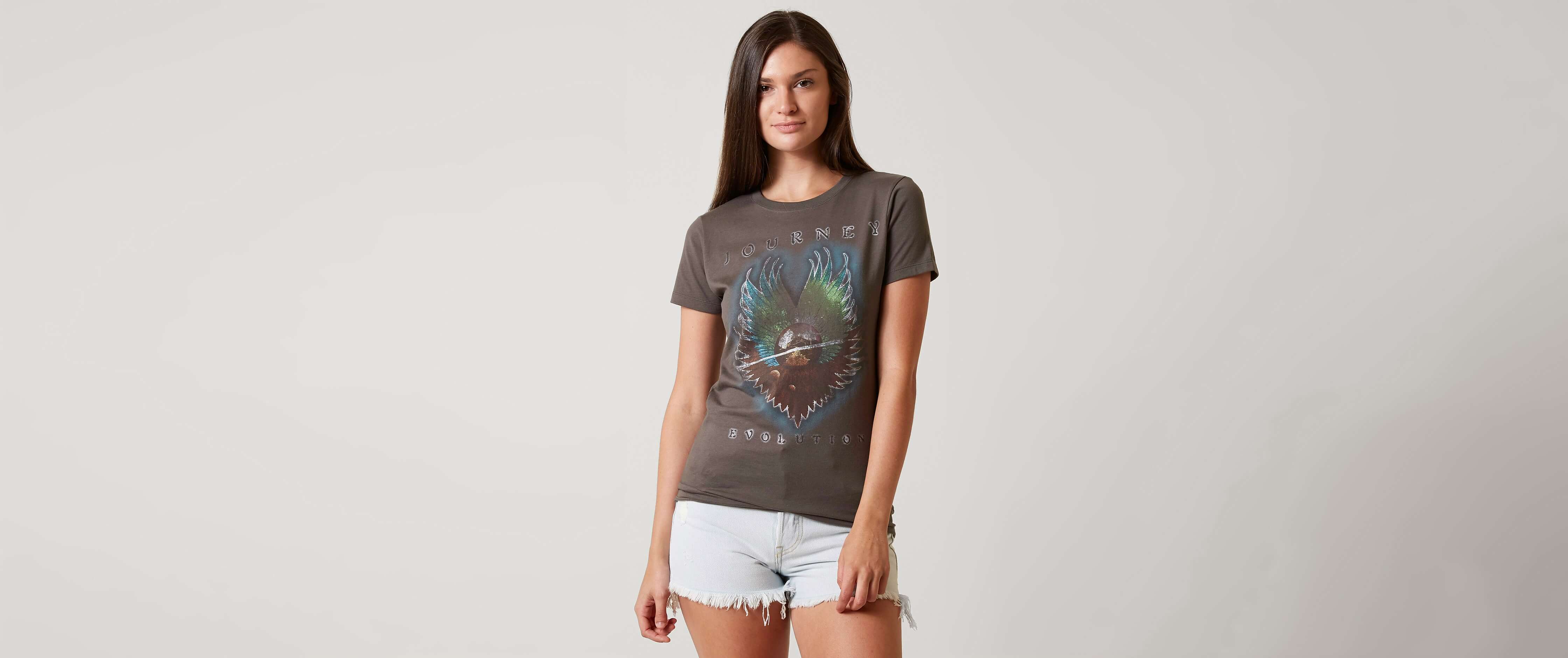 Goodie Two Sleeves Journey TShirt Women's TShirts in Charcoal Buckle